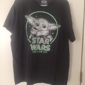 Star Wars Baby Yoda Charcoal Tee